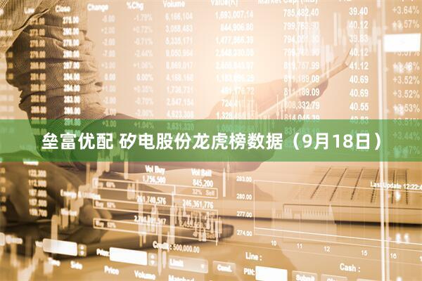 垒富优配 矽电股份龙虎榜数据（9月18日）