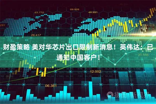 财盈策略 美对华芯片出口限制新消息！英伟达：已通知中国客户！