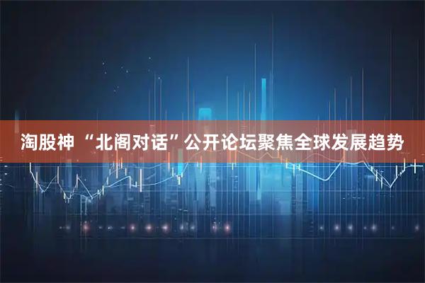 淘股神 “北阁对话”公开论坛聚焦全球发展趋势